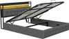 UnboxG Doppelbett 160 x 200 cm mit LED-Beleuchtung, USB & Produktbild-Vorschau 12
