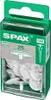 Spax Abdeckkappen weiß zum stecken (stift) - 25 Stk. Produktbild-Vorschau 2