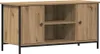 A TV stand with two doors and two open shelves in the middle. Náhľad obrázku produktu