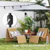 Outsunny Sonnenschirm 295 cm Neigbar Balkonschirm mit Produktbild-Vorschau 8