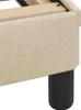 vidaXL Bettgestell "Dover" Creme 120x200 cm Stoff Produktbild-Vorschau 8