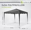 Juskys Faltpavillon Vivara 3x3 m mit Tasche & faltbar - Produktbild-Vorschau 2