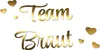 Oblique Unique Bügelbild Team Braut + Herzen für JGA Produktbild-Vorschau 1