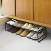 Stojan na topánky Yamazaki s 1 policou čierny výsuvný úzky Náhľad obrázku produktu 8