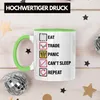 Trendation - "Eat Sleep Panic Repeat" Tasse Geschenkidee Produktbild-Vorschau 3