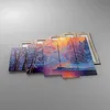 Bild auf Leinwand - Leinwandbild - 5 Teile - Öl Winter Produktbild-Vorschau 2