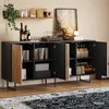 Credenza da salotto Merax con 4 ante e 8 ripiani, Anteprima dell’immagine prodotto 8