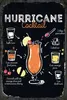 vianmo Holzschild 18x12 cm Hurricane Cocktail Recipe Produktbild-Vorschau 1