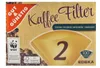 A box of coffee filters with a graphic of coffee beans and a coffee filter. Náhľad obrázku produktu
