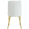 A cream-colored upholstered chair with gold metal legs, shown from the back against a white background. Náhľad obrázku produktu