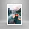 Poster - Poster ohne Rahmen - See Berg Tal - 70x100 cm - Produktbild-Vorschau 4