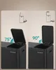 Odpadkový koš se 3 přihrádkami, 3 x 18 l, s pedálem a víkem Náhled obrázku produktu 4