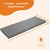 Bankauflage 140 x 40 cm, hellgrau, Unterseite Antirutsch, Produktbild-Vorschau 2