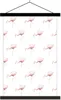 MuchoWow® Textilposter Flamingo - Pastell - Muster 60x90 cm Produktbild-Vorschau 1