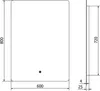 Mexen Sun podsvícené koupelnové zrcadlo 60 x 80 cm, LED Náhled obrázku produktu 6