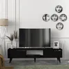 Fernsehschrank 'Kullila' mit 2 Türen 160 x 35 x 40 cm Produktbild-Vorschau 5