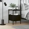 vidaXL Nachttisch Schwarz 34x36x50 cm Holzwerkstoff Produktbild-Vorschau 1
