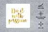 MuchoWow® Mauspad Mousepad Zitate - 'Tu es mit Produktbild-Vorschau 2