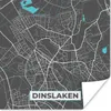 MuchoWow® Poster Deutschland - Blau - Dinslaken - Stadtplan Produktbild-Vorschau 1