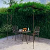 vidaXL Garten-Pergola Antik-Braun 3x3x2,5 m Eisen -  Produktbild-Vorschau 2