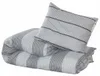 vidaXL Bettwäsche-Set Grau 140x200 cm Baumwolle Produktbild-Vorschau 3