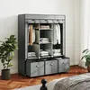 Portable Kleiderschrank mit Kleiderstange mit und Produktbild-Vorschau 7