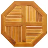 Eleganter Möbel Tischplatte 60x60x2 cm Achteckig Massivholz Produktbild-Vorschau 7