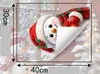 XL Fensterbild Weihnachten Schneemann mit Herz W8 Produktbild-Vorschau 4