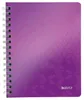 Leitz WOW, Purpurová, A5, 80 listy, 80 g/m², Čtverečkovaný Náhled obrázku produktu 2