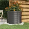 Pflanzkübel Verzinkter Stahl 80x80x68 cm Anthrazit Produktbild-Vorschau 2