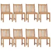 Gartenstühle 8 Stk. mit Kissen Massivholz Teak Produktbild-Vorschau 2