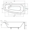 BADLAND Eckbadewanne Badewanne Luna RECHTS 150x80 mit Produktbild-Vorschau 7