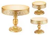set de 3 présentoirs à gâteaux dorés - Présentoir décoratif Voir les images du produit 1