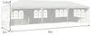 Gloriette de jardin COSTWAY OP3935WH avec 5 parois Voir les images du produit 2