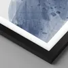 Gerahmtes Poster - Schwarzer Rahmen - Blau Weiß Hintergrund Produktbild-Vorschau 2