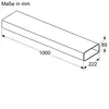 Bosch HEZ9VDSM2, Čierna, 1000 mm, 222 mm, 89 mm, 941 g, 1 Náhľad obrázku produktu 3