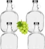 4x 3L Glas Weinballon mit rundem Griff Flasche Glasballon Produktbild-Vorschau 1