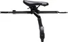 A product shot of a black bicycle child seat mounted on a black frame, against a white background. Produktbild-Vorschau