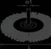 VIGOR Scheibenbürste 75 mm grob V6803-75 Produktbild-Vorschau 5