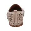 Gemini Damen Slipper Leder Mokassin floral Blumen Cutouts Produktbild-Vorschau 8