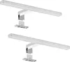 2x LED Spiegelleuchte Schrankleuchte Klemmleuchte Bad Produktbild-Vorschau 1