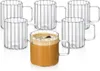 Kaffee- und Teebecher 250 ml Glas Gummimuster 6 Stück Produktbild-Vorschau 1