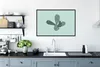 MuchoWow® Gerahmtes Poster Sommer - Kaktus - Blau 90x60 cm Produktbild-Vorschau 3