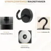 Magnethaken Schwarz,47kg Magnet Haken Extra Stark für Spind Produktbild-Vorschau 5
