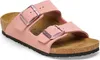 A single pink Birkenstock sandal is shown from a slightly elevated side angle against a white background. Podgląd zdjęcia produktu