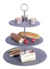 Etagère z přírodní břidlice, 3 patra, 34 cm Náhled obrázku produktu 2