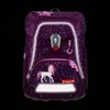 A purple backpack with a unicorn design and reflective elements. Náhled obrázku produktu