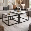 Couchtisch 2in1 YOSHI GLASS mit schwarzem und weißem Produktbild-Vorschau 3