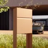 Standbriefkasten Leon Weiß aus 1 mm Stahlblech, 31,5 cm Produktbild-Vorschau 4