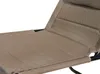 XXL Sonnenliege Dreibeinliege Gartenliege Taupe gepolstert Produktbild-Vorschau 3